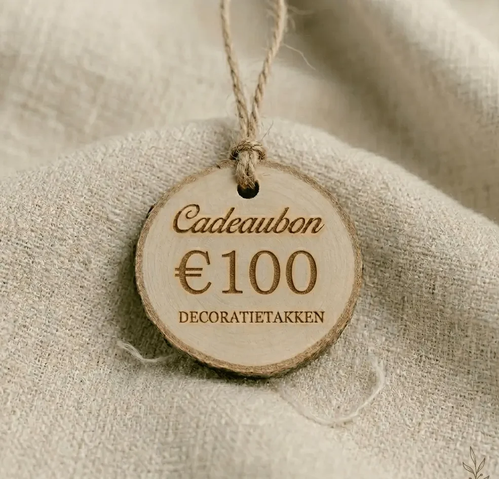 Houten cadeaubon | €100,00