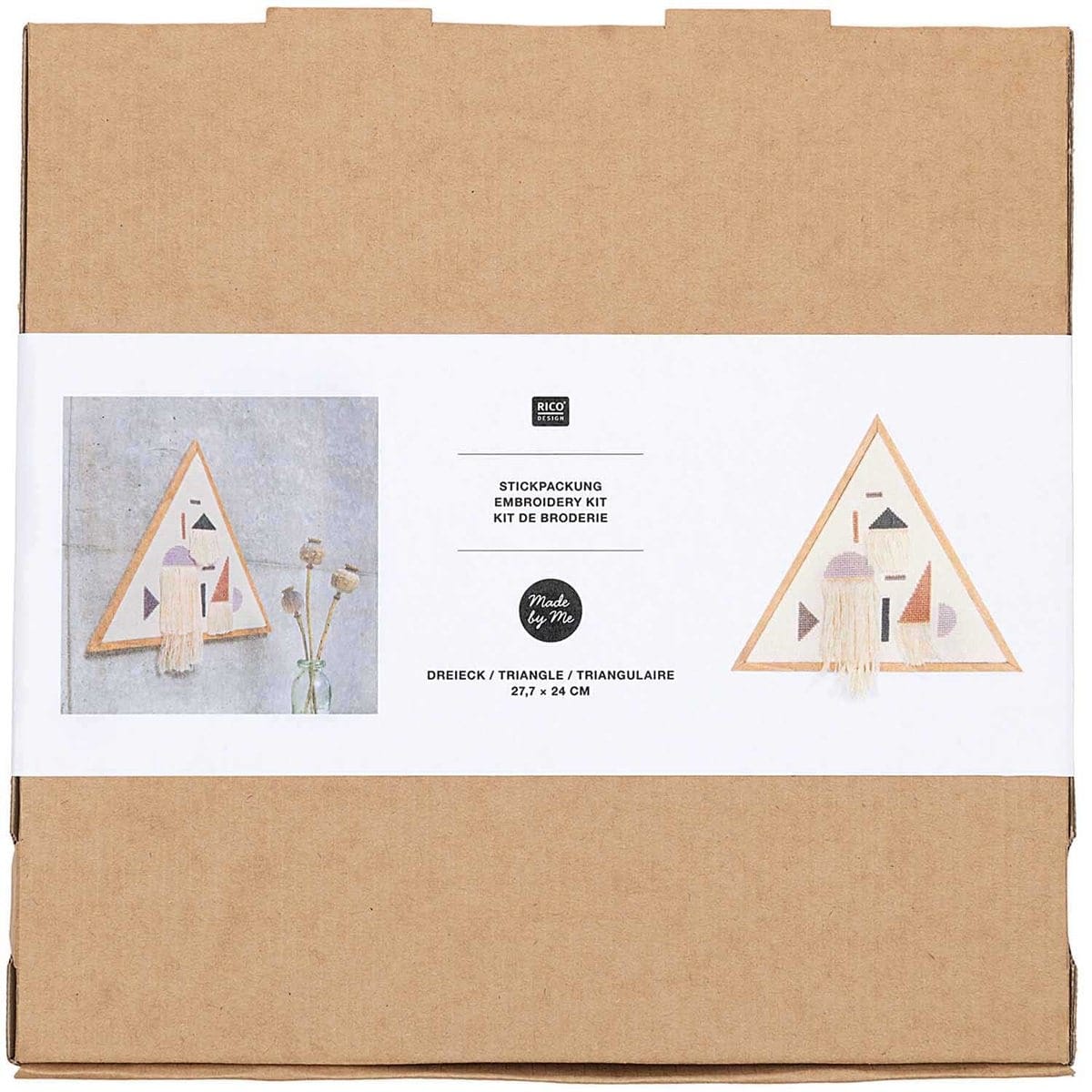 Dreieck geometrisches Wandbild {Stickpackung} – Bild 4