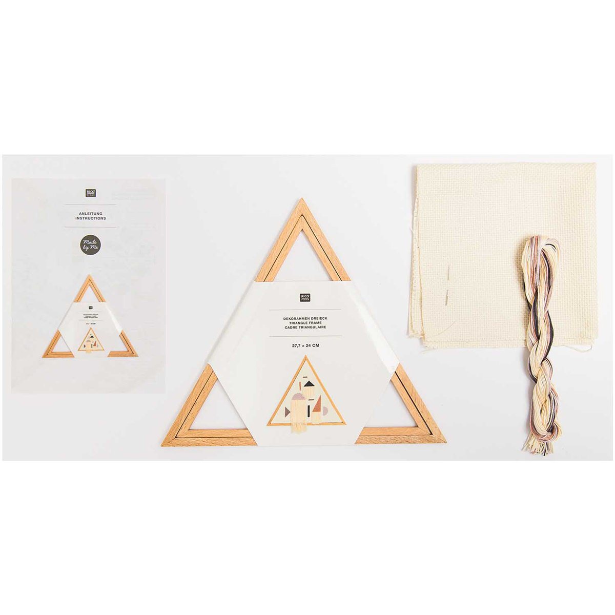 Dreieck geometrisches Wandbild {Stickpackung} – Bild 3